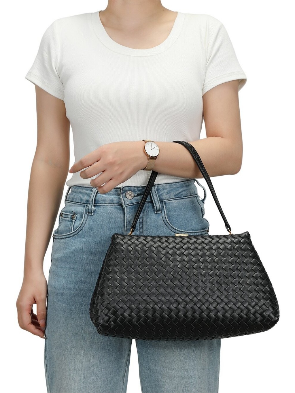 Tiffany & Fred Paris Leather Clutch/Shoulder Bag Black Nwt — image 4 of 4
